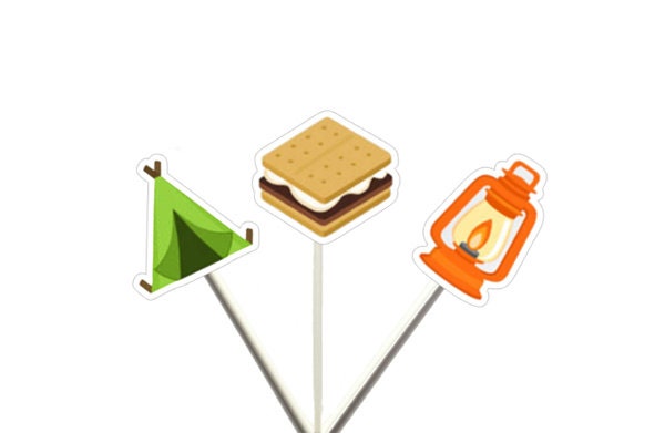 Camping Banner, Camping Garland, Camp Birthday Banner, Camping Decoration, Camping Photo Prop, S'mores Banner, Camping Tent Banner-92020314A