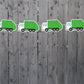 Garbage Truck Garland, Construction Garland, Garbage Truck Banner, Garbage Truck Birthday Banner- 1321717P