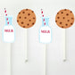 Milk Decorations Garland Milk Decorations Banner Milk Decorations Photo Prop Cookies Banner Cookies Decorations Cookies Birthday Milk Party