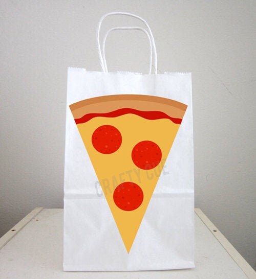 Pizza Goody Bags, Pizza Favor Bags, Pizza Gift Bags, Pizza Goodie Bags, Pizza Party, Pizza Birthday Party Decorations, Pizza Party Supplies