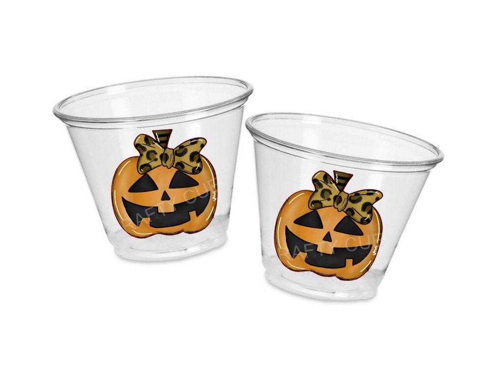 HALLOWEEN PARTY CUPS - Little Pumpkin Halloween Cups Halloween Decorations Halloween Birthday Pumpkin Party Cups Halloween First Birthday