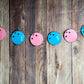 Bowling Garland, Bowling Banner, Bowling Gender Reveal Banner, Bowling Birthday Banner, Pink and Blue Bowling Ball Garland