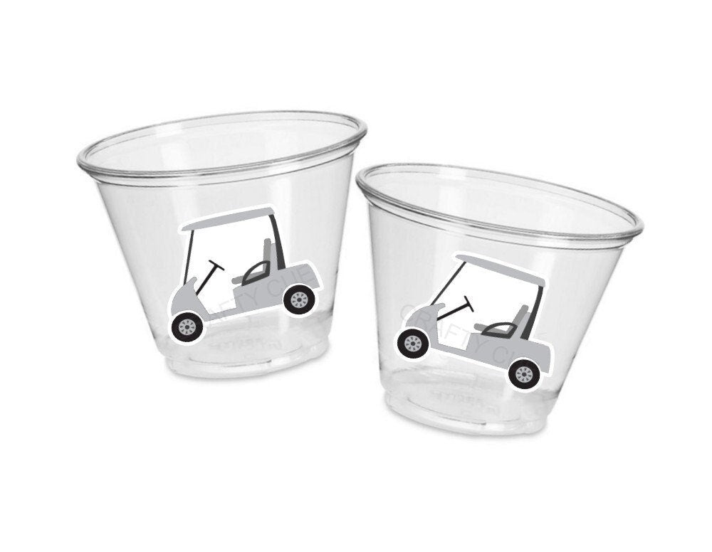GOLF PARTY CUPS - Golfing Party Cups Golf Birthday Golf Party Golf Decorations Golf Party Supplies Golfing Cups Golf Cups Golf Favors