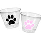 PAW PRINT PARTY Cups - Dog Party Cups Paw Cups Puppy Party Cups Dog Birthday Party Puppy Birthday Party Puppy Party Decorations Paw Print