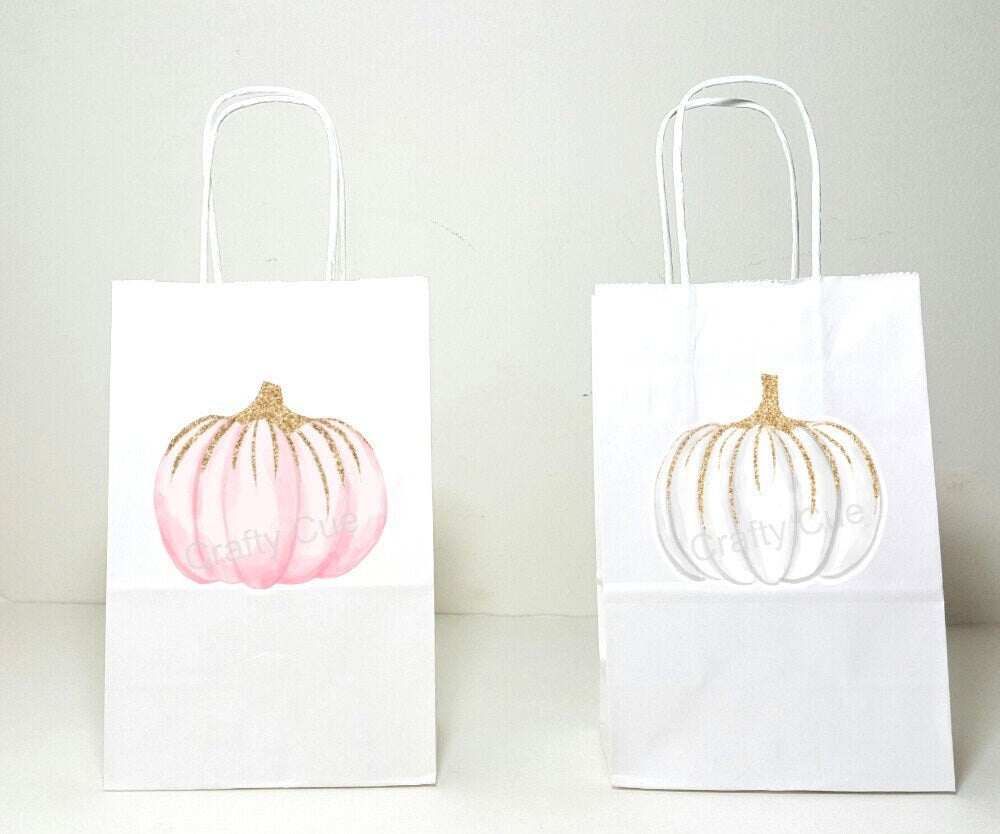 Pumpkin Goody Bags, Pumpkin Favor Bags, Pumpkin Gift Bags, Little Pumpkin Birthday, Little Pumpkin Party, Pumpkin Gift Bags, Pumpkin Decor