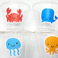 UNDER THE SEA Party Cups - Under the Sea Birthday Under the Sea Party Crab Cups Octopus Cups Whale Cups, Ocean Birthday Ocean Party Sea