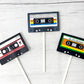 Cassette Tape Cupcake Toppers