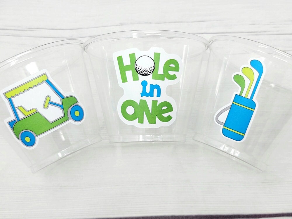 GOLF PARTY CUPS - Golfing Party Cups Golf Birthday Golf Party Golf Decorations Golf Party Supplies Golfing Cups Golf Cups Golf Favors