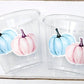 GENDER REVEAL PUMPKIN Party Cups Gender Reveal Baby Shower He or She Cup Pink and Blue Gender Reveal Decoration Little Pumpkin Gender Reveal
