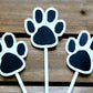 Paw Print Cupcake Toppers, Puppy Party Cupcake Topper, Dog Birthday Decorations, Paw Print Party Supplies, Paw Print Cake Toppers, Dog Party