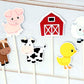 Farm Animal Cupcake Toppers, Farm Birthday Cupcake Toppers, Animal Cupcake Toppers