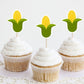 Corn Cupcake Toppers Corn Birthday Corn Party Decorations Fall Party Cupcake Toppers
