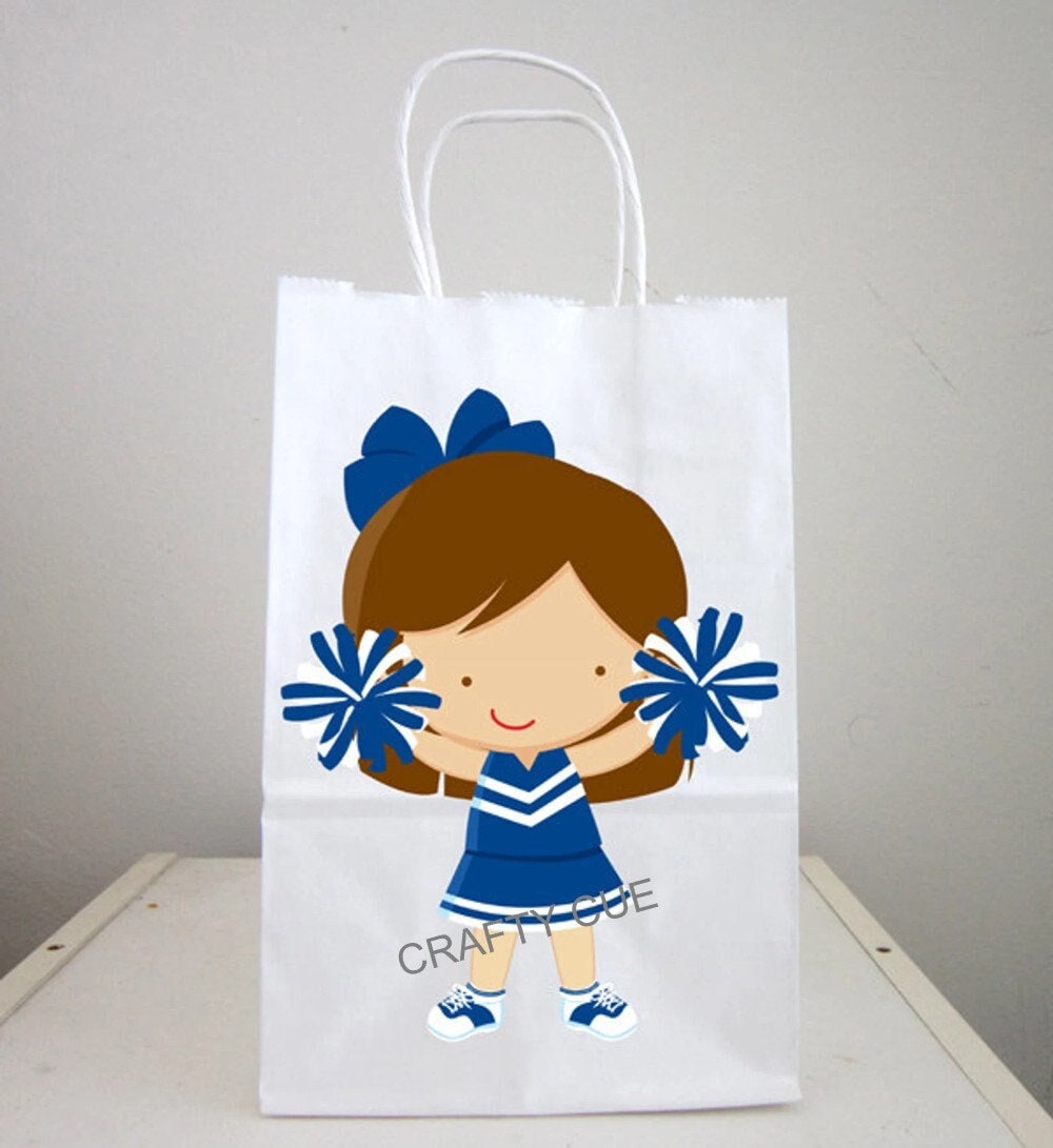 Cheerleading Goody Bags, Cheerleading Gift Bags, Cheerleader Goody Bags, Cheerleading Favor Bags, Cheer Party Bags