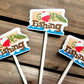 Gone Fishing Cupcake Toppers, Fisherman Cupcake Topper, Fishing Birthday, Fishing Party, Fishing Cake Toppers, Fishing Bobber Cupcake Topper