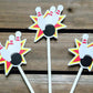 Bowling Cupcake Toppers, Bowling Strike Cupcake Toppers