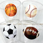 SPORTS PARTY CUPS - Sports Cups Sports Birthday Sports Party Football Party Cups Baseball Party Cups Soccer Party Cups Basketball Party Cups