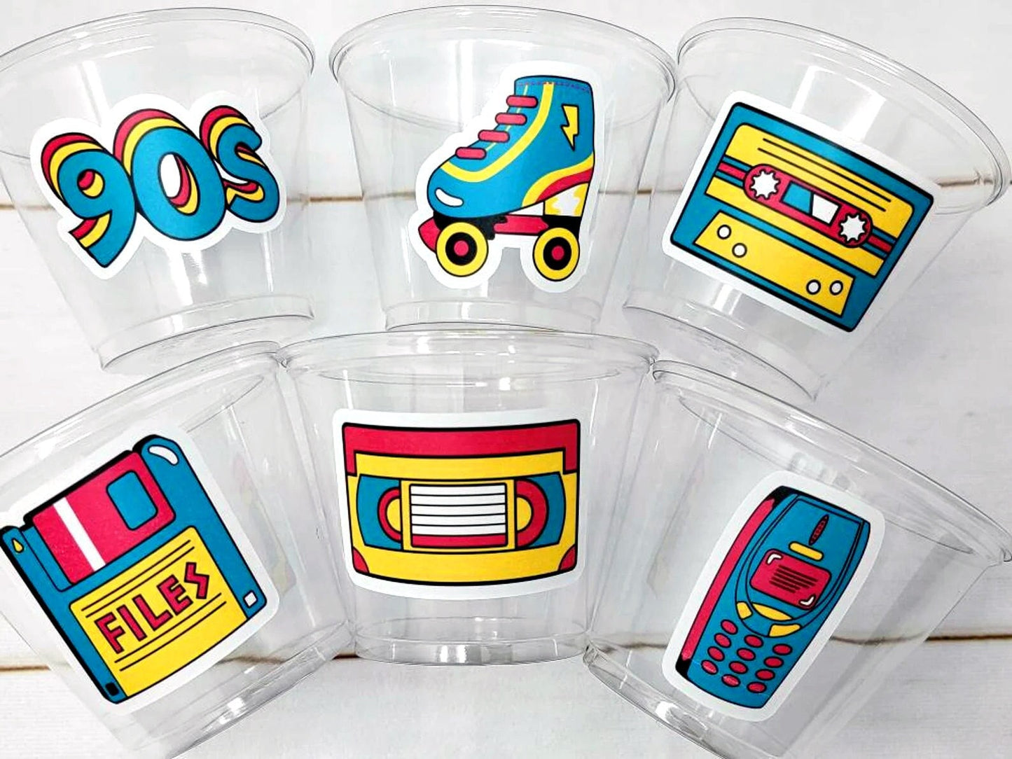 I Love the 90'S PARTY CUPS - 90's Birthday Cups 90's Party Cups 90's Decorations 90's Birthday Party 90's Birthday Party Decorations 90s 80s
