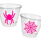 GIRL SPIDER PARTY Cups - Spider Web Cups Spider Cups Pink Spider Decorations Spider Birthday Spider Party Treat Cups Spider Web Party Cups