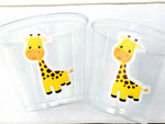 GIRAFFE PARTY CUPS - Giraffe Cups Giraffe Baby Shower Giraffe Party Decorations Giraffe Party Supplies Giraffe Party Favors Giraffe Birthday