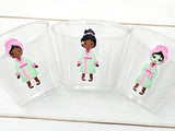 SPA PARTY CUPS - Spa Birthday Party Spa Party Favors Spa Party Decorations Spa Treat Cups Spa Birthday African American Spa Cups