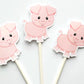 Pig Cupcake Toppers, Pig Cake Toppers, Pig Birthday, Farm Animal Cupcake Toppers, Farm Birthday Cupcake Toppers, Farm Animal Cupcake Toppers