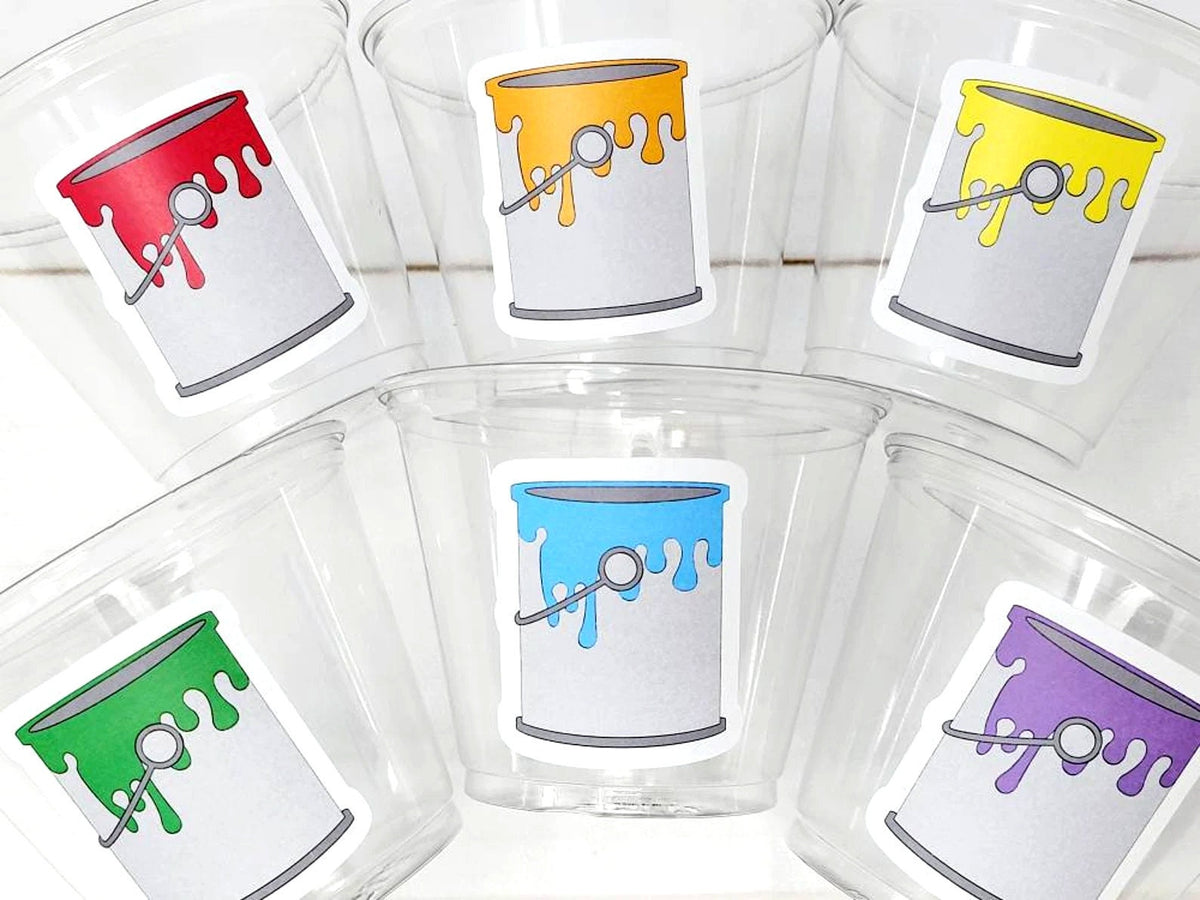 ART PARTY CUPS - Art Painting Party Treat Cups Paint Party Favors Art Party Cups Art Party Treat Cups Painting Party Favor Art Party Favor