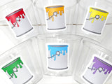ART PARTY CUPS - Art Painting Party Treat Cups Paint Party Favors Art Party Cups Art Party Treat Cups Painting Party Favor Art Party Favor