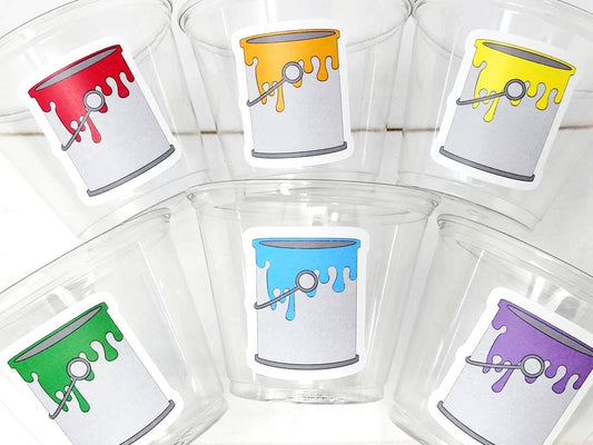 ART PARTY CUPS - Art Painting Party Treat Cups Paint Party Favors Art Party Cups Art Party Treat Cups Painting Party Favor Art Party Favor