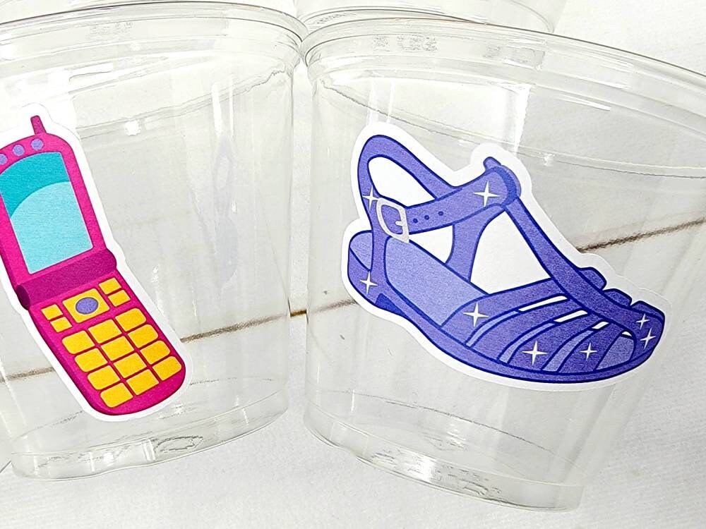 I Love the 90'S PARTY CUPS - 90's Birthday Cups 90's Party Cups 90's Decorations 90's Birthday Party 90's Birthday Party Decorations 90s 80s