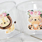 GIRL SAFARI PARTY Cups Safari Birthday Cups Safari Birthday Safari Party Safari Decorations Safari Baby Shower Safari Favors Girl Animals