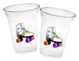 ROLLER SKATE PARTY Cups - Roller Skating Birthday Cups Skate Party Favors Skating Party Cups Roller Skating Birthday 80's Birthday Party