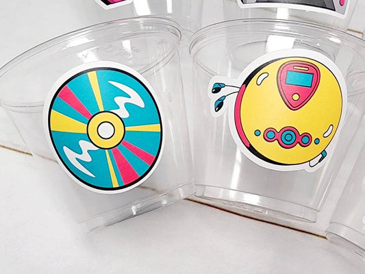 I Love the 90'S PARTY CUPS - 90's Birthday Cups 90's Party Cups 90's Decorations 90's Birthday Party 90's Birthday Party Decorations 90s 80s
