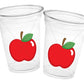 APPLE Cups, Apple, Birthday, Apple Party, Teacher Party, Back to School Cups, School Party, School Decorations, Teacher's Gift, Snack Cups