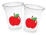 APPLE Cups, Apple, Birthday, Apple Party, Teacher Party, Back to School Cups, School Party, School Decorations, Teacher's Gift, Snack Cups