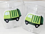 GARBAGE TRUCK PARTY Cups - Garbage Truck Treat Cups Garbage Truck Party Favors Garbage Truck Birthday Favors Trash Garbage Birthday