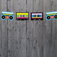 80's garland, 80's banner, 80's birthday banner, 80's party banner, 80's decorations, 80's party, Cassette Tape Banner, Cassette Tape