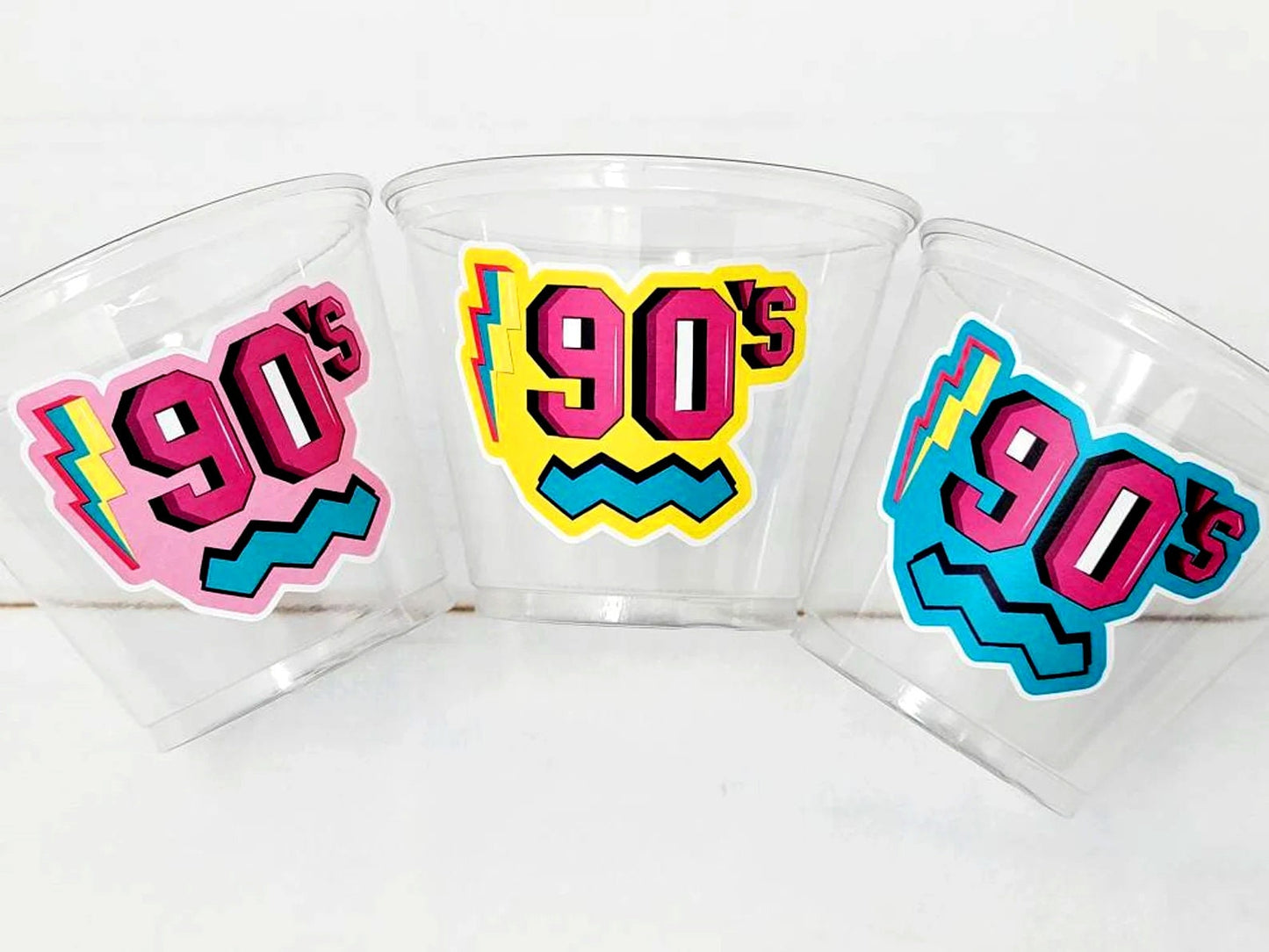 I Love the 90'S PARTY CUPS - 90's Birthday Cups 90's Party Cups 90's Decorations 90's Birthday Party 90's Birthday Party Decorations 90s 80s