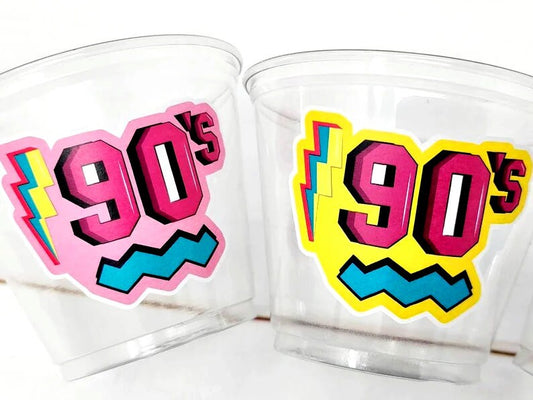 I Love the 90'S PARTY CUPS - 90's Birthday Cups 90's Party Cups 90's Decorations 90's Birthday Party 90's Birthday Party Decorations 90s 80s