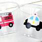EMERGENCY VEHICLES PARTY Cups - Emergency Vehicles Birthday Party Decorations Firetruck Party Cups Ambulance Party Cups Police Party Cups