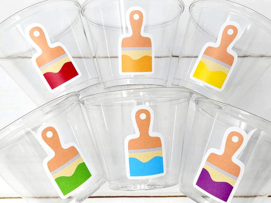 ART PARTY CUPS - Art Painting Party Treat Cups Paint Party Favors Art Party Cups Art Party Treat Cups Painting Party Favor Art Party Favor