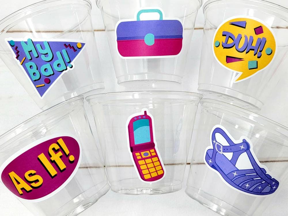 I Love the 90'S PARTY CUPS - 90's Birthday Cups 90's Party Cups 90's Decorations 90's Birthday Party 90's Birthday Party Decorations 90s 80s