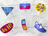 I Love the 90'S PARTY CUPS - 90's Birthday Cups 90's Party Cups 90's Decorations 90's Birthday Party 90's Birthday Party Decorations 90s 80s