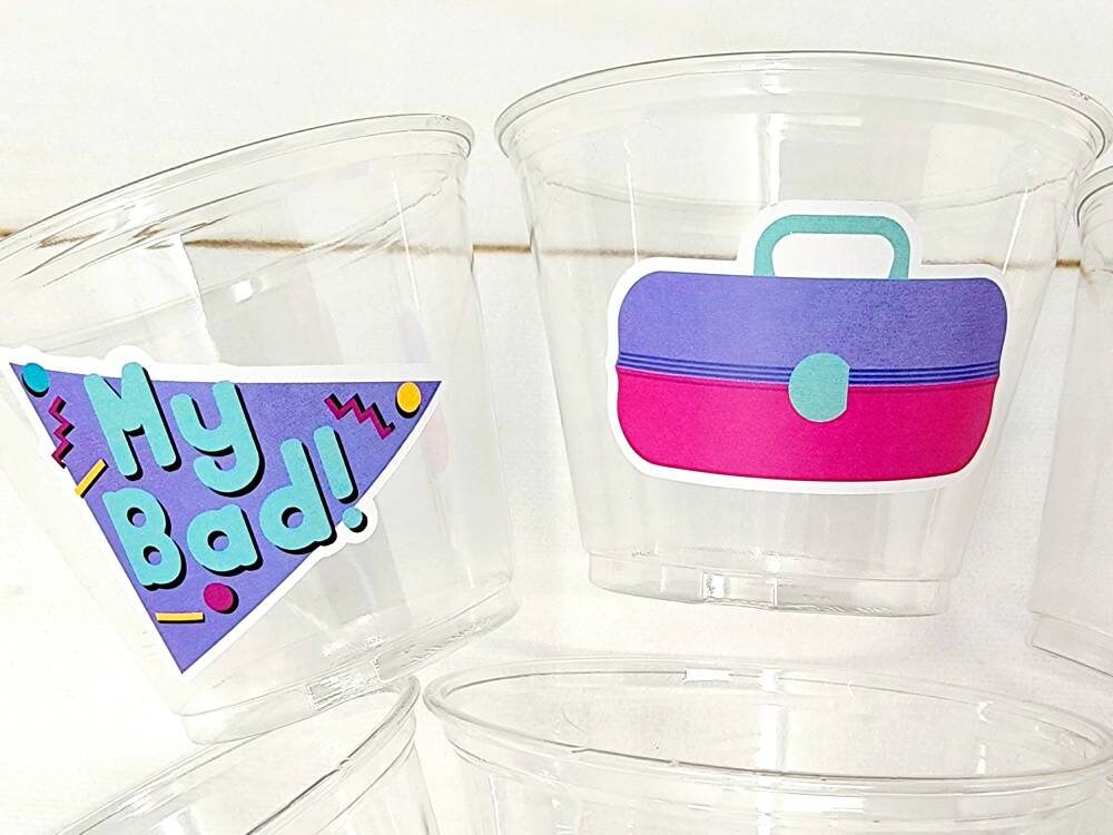 I Love the 90'S PARTY CUPS - 90's Birthday Cups 90's Party Cups 90's Decorations 90's Birthday Party 90's Birthday Party Decorations 90s 80s