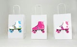 Roller Skate Goody Bags, Roller Skate Favor Bag, Roller Skate Gift Bags - Roller Skating Birthday - 80's Party Favors (44171131A)