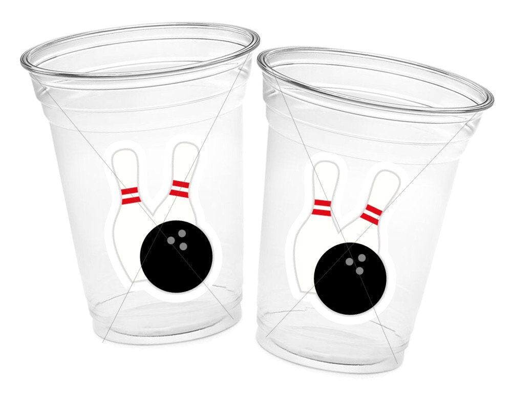 BOWLING PARTY CUPS - Bowling Birthday Cups Bowling Cups First Birthday Bowling Party Decorations Bowling Bowling Cups Bowling Party Favors