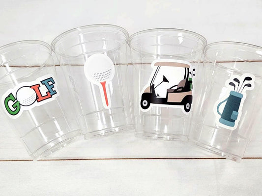 Golf Party Cups - 16 fl oz Disposable Cups