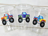 MONSTER TRUCK PARTY Cups - Monster Truck Treat Cups Monster Truck Birthday Monster Truck Party Monster Truck Party Favors, Monster Truck Cup