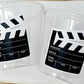 POPCORN BIRTHDAY PARTY cups - Movie Party Supplies Movie Clapper Cups Movie Party Favors Movie Night Party Cups Movie Popcorn Party Favors