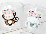 GIRL SAFARI PARTY Cups Safari Birthday Cups Safari Birthday Safari Party Safari Decorations Safari Baby Shower Safari Favors Girl Animals