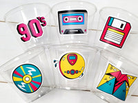 I Love the 90'S PARTY CUPS - 90's Birthday Cups 90's Party Cups 90's Decorations 90's Birthday Party 90's Birthday Party Decorations 90s 80s